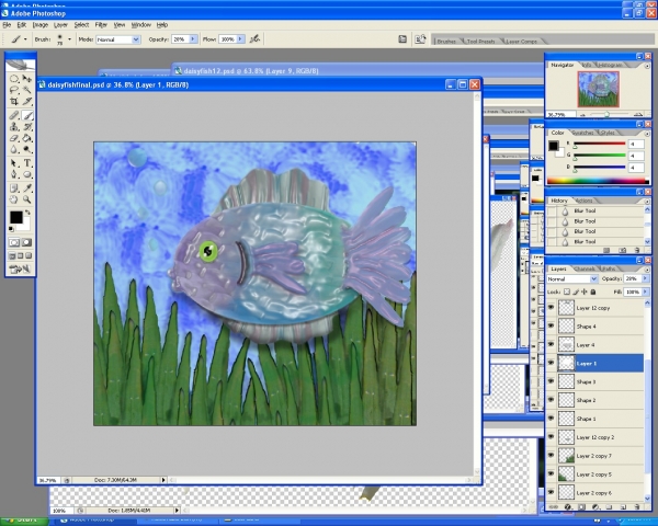 Creation of Daisy Fish: Step 12